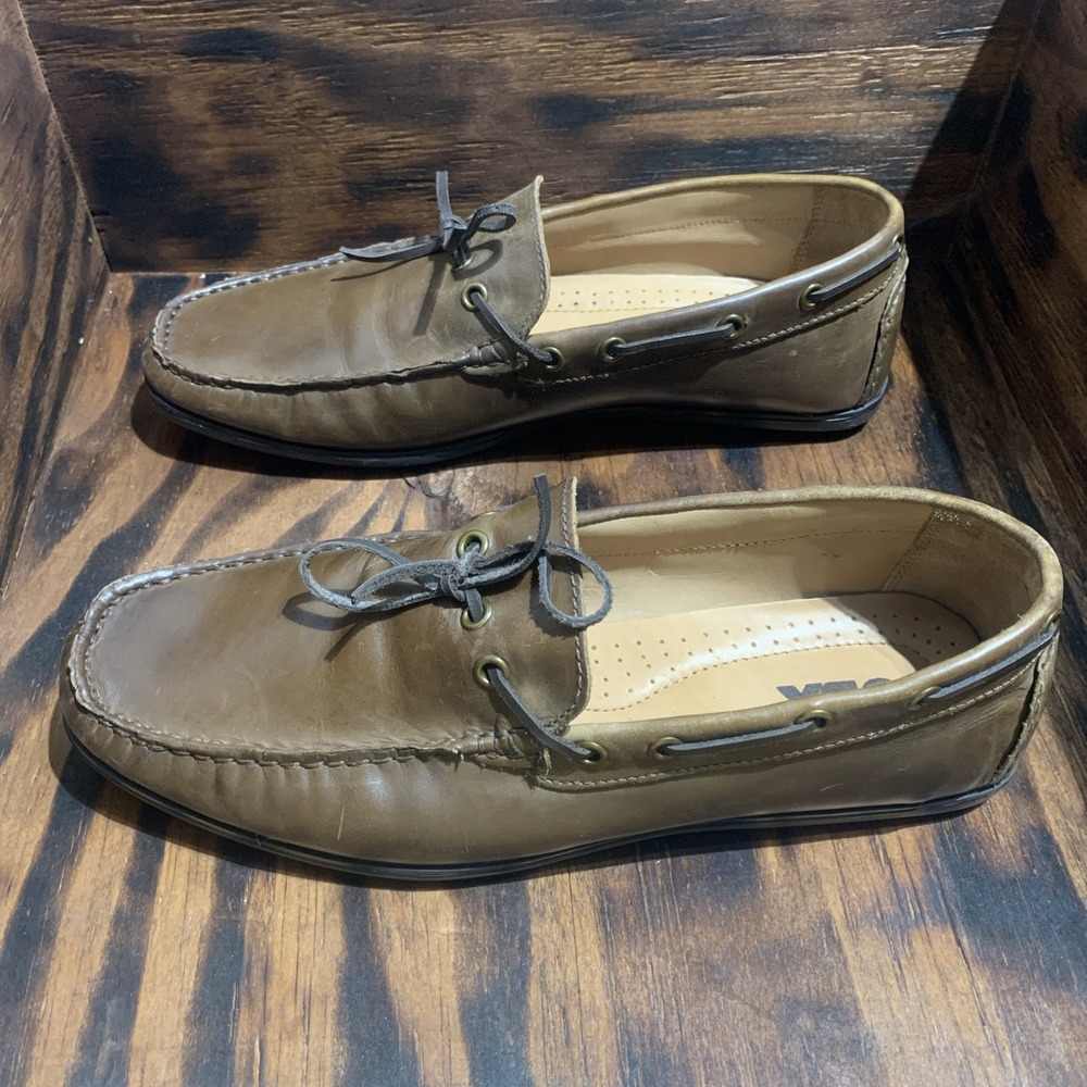 GBX Henley Mens Brown Loafer Slip-On Leather Shoes Size‎ 8.5D